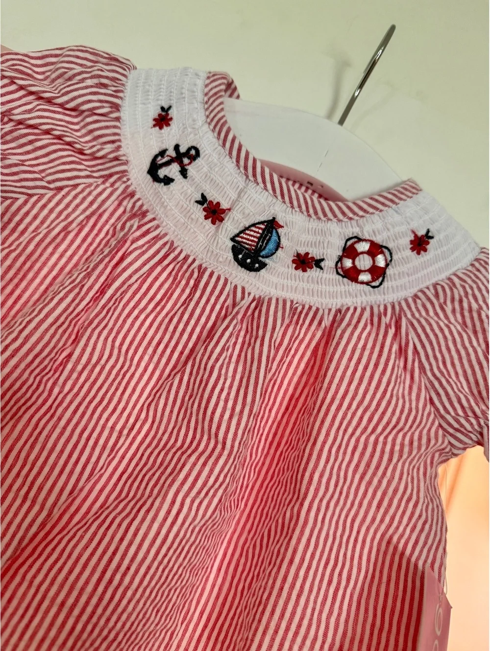 Goodlad Nautical Embroidered Dress Sz 12 Montys NWT
